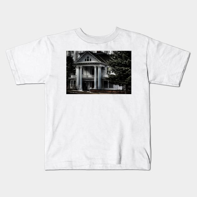 Missoula Mansion Kids T-Shirt by davidbstudios